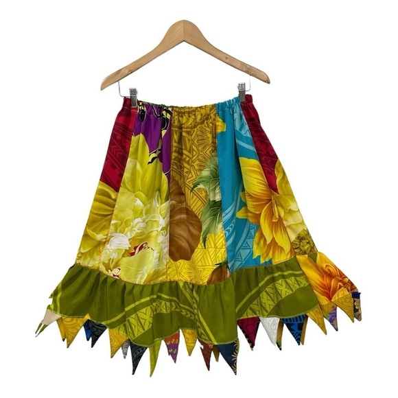Floral Patchwork 
Skirt Size M Tropical Vacation - Picture 3 of 7
